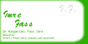 imre fass business card